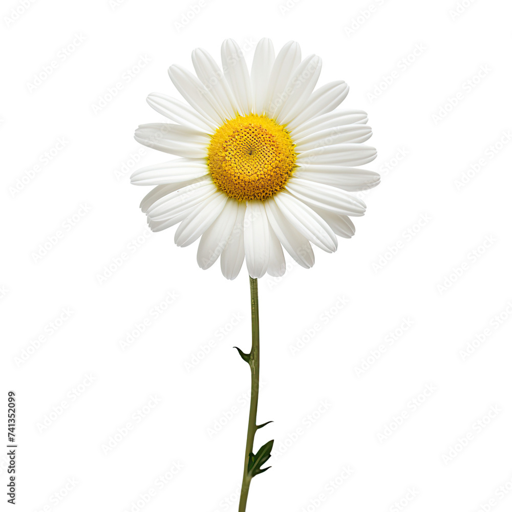 Fototapeta premium Chamomile flower on transparent background