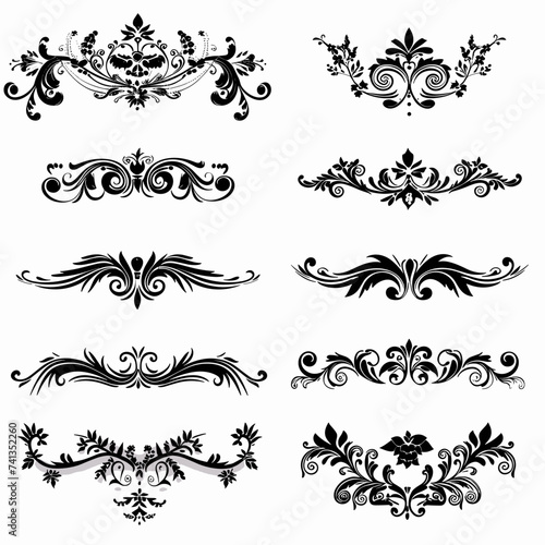 set of elements for design