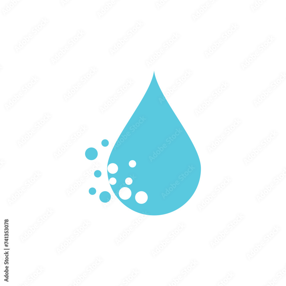 Water drop illustration logo vector design Water drop illustration logo vector design