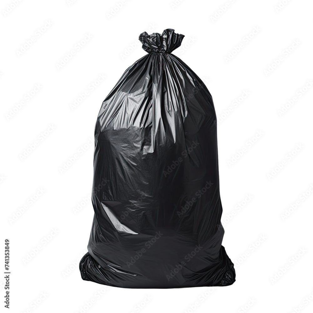 Garbage bag on transparent background Garbage bag on transparent background