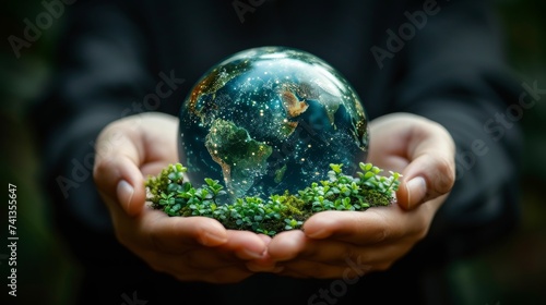 Organizations holding environmental sustainable development. Green businesses and organizations. Business responsible for the environment, social issues, and governance of the company.