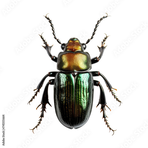 Horned beetle on transparent background © posterpalette