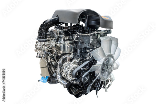New car engine isolated, Full transparent PNG