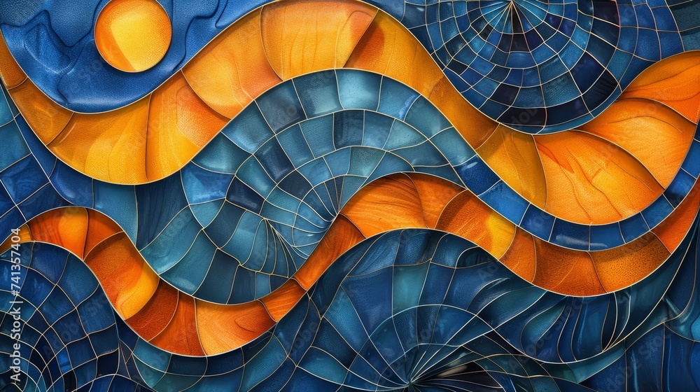 Solar panel pattern design for fashion and textiles, creatively promoting solar energy through wearable art Solar panel pattern design for fashion and textiles, creatively promoting solar energy through wearable art