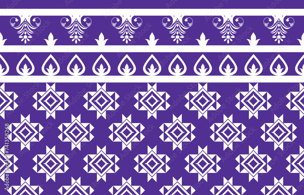 Ethnic Pattern. Ethnic India geometric pattern oriental style for tile and textile decoration. Ethnic Pattern. Ethnic India geometric pattern oriental style for tile and textile decoration.
