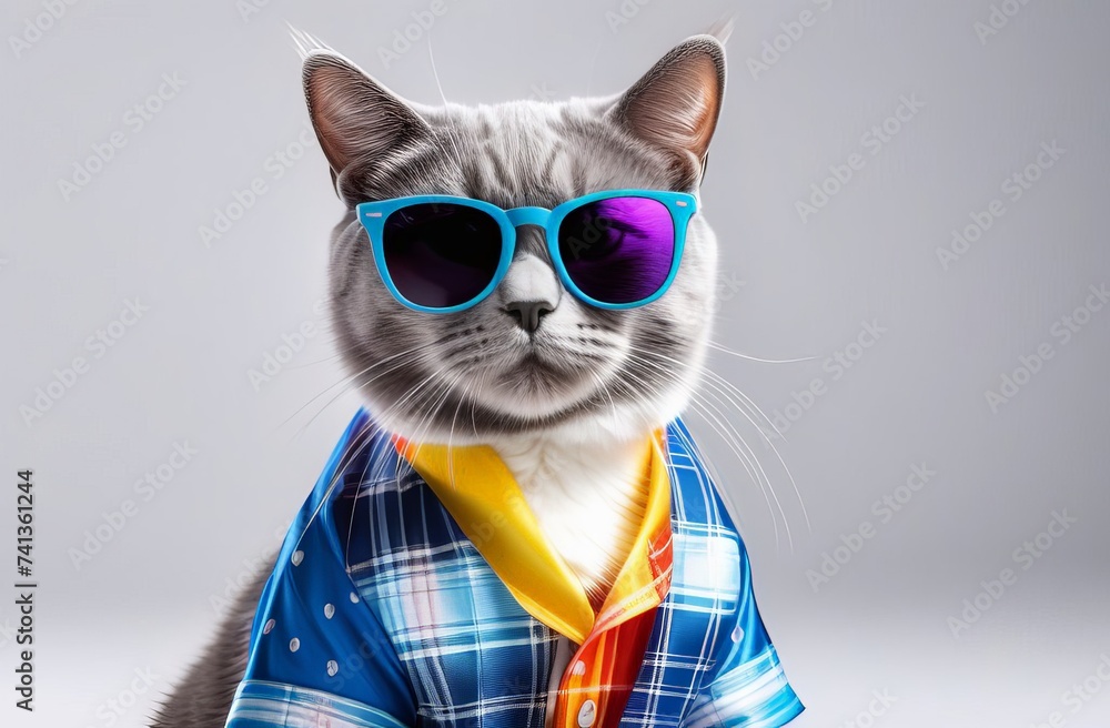 Fototapeta premium cat with sunglasses