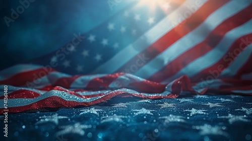 American flag, patriotic background photo