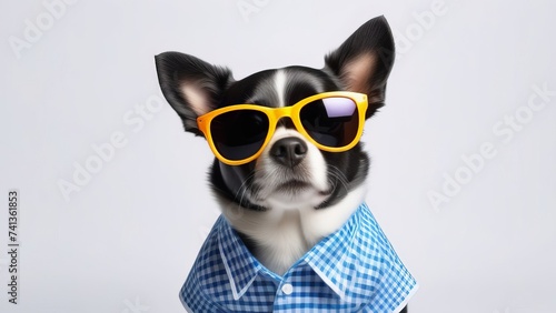 dog with sunglasses © Leshtana