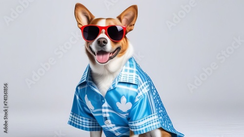 dog with sunglasses © Leshtana