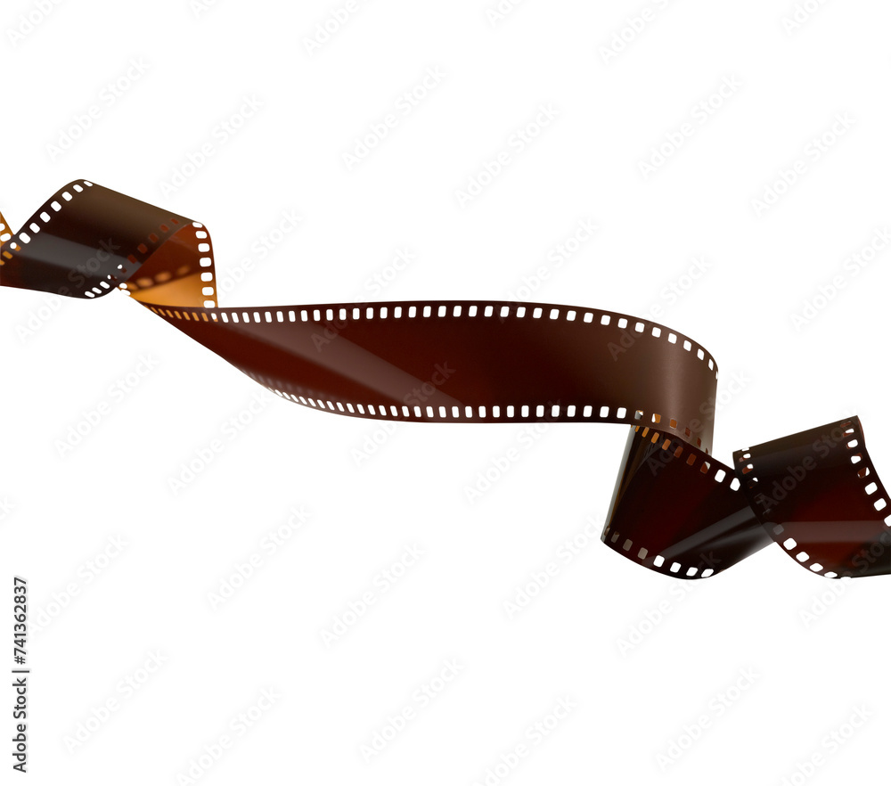 Floating twisted film for photo or video recording