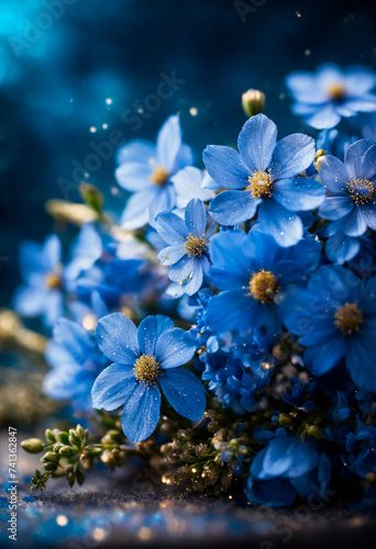 various beautiful flowers for the holiday. Selective focus.