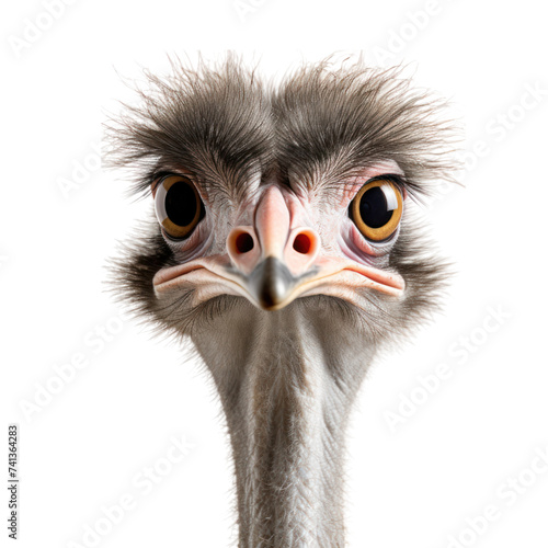 Ostrich on transparent background