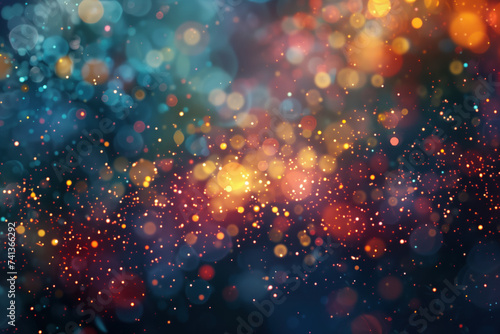 Abstract background with bokeh. A slide background for showcasing digital and creative content. Background image. Created with Generative AI technology.