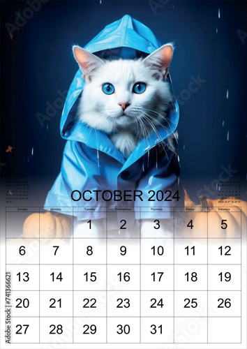 calendar 2024 cat funny 