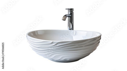 Sink Placed on Transparent Background, Hand Edited Generative AI
