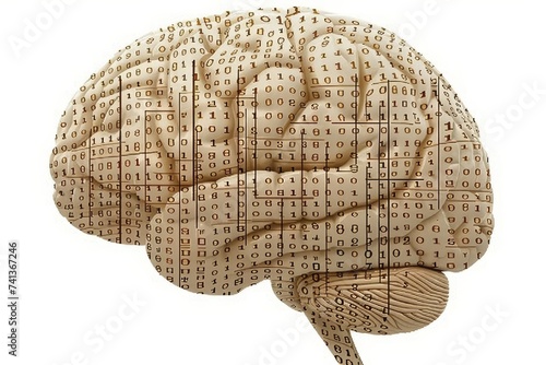 AI Brain Chip soi. Artificial Intelligence neurons mind beta waves axon. Semiconductor ion doping circuit board self supervised learning