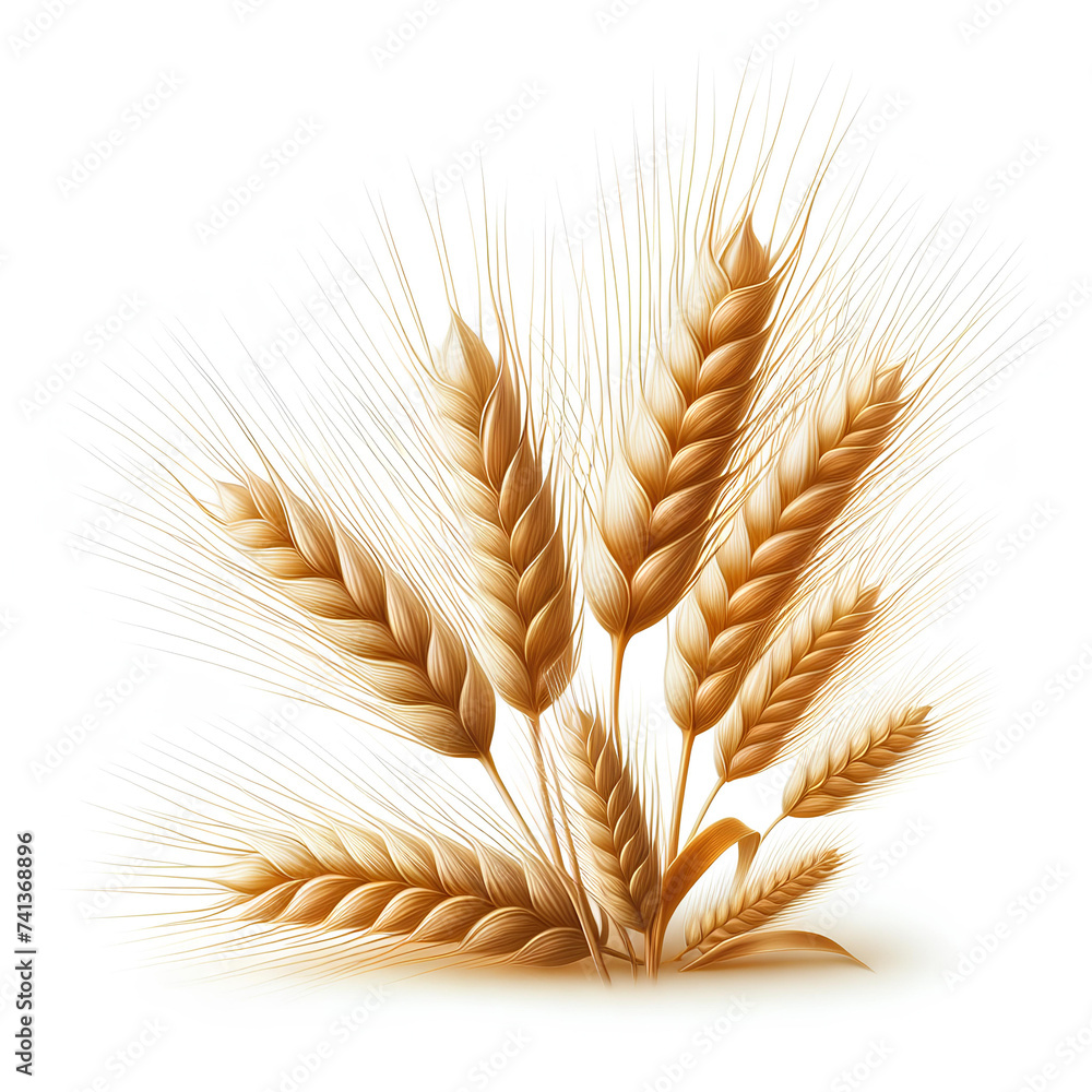 ears of wheat isolated on white background ears of wheat isolated on white background