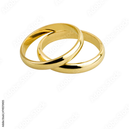 Obraz na płótnie old wedding rings floating w salonie