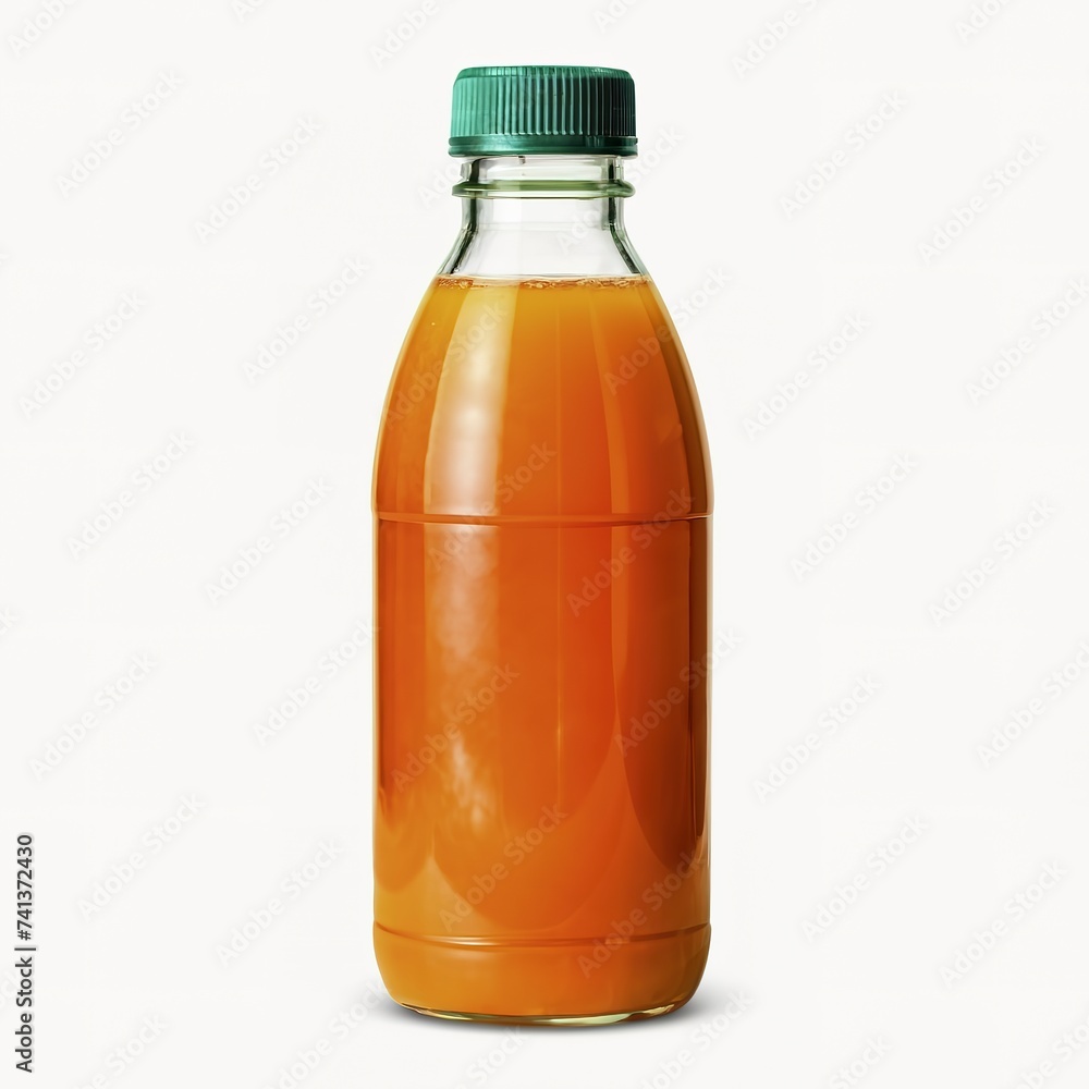 Orange juice bottle isolated on white background Orange juice bottle isolated on white background