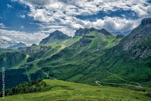 Fototapeta Naklejka Na Ścianę i Meble -  Passo Pordoi - Italian Dolomites