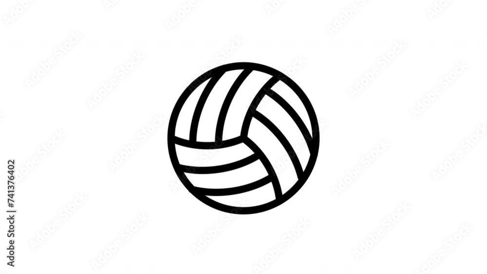 Volleyball animation icon with alpha channel Volleyball animation icon with alpha channel