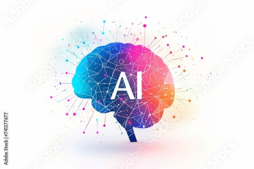 AI Brain Chip memory capacity. Artificial Intelligence brain mapping mind synaptic pruning axon. Semiconductor synapses circuit board ct facility