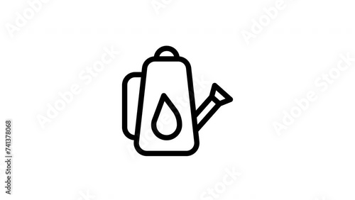Watering Can animation icon with alpha channel