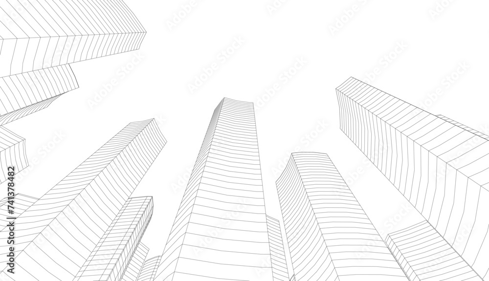 architecture building vector 3d illustration architecture building vector 3d illustration