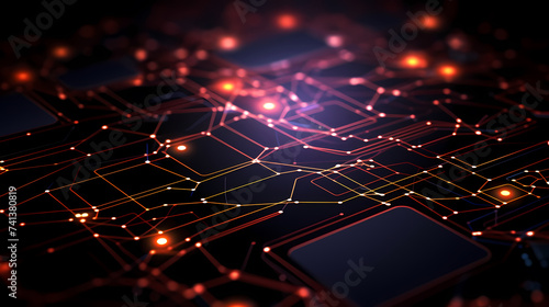 Circuit board background, technology and science concept background