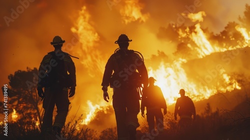 Volunteers using drone to survey flight to help extinguish forest fires in great wildfire.