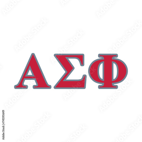 Alpha Sigma Phi greek letter, ΑΣΦ greek letters, ΑΣΦ