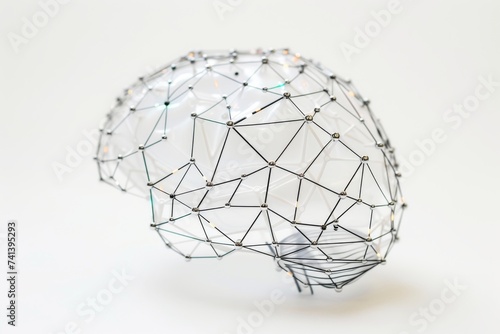 AI Brain Chip accelerometers. Artificial Intelligence server log analysis mind neon pink frost axon. Semiconductor neurological training circuit board mri