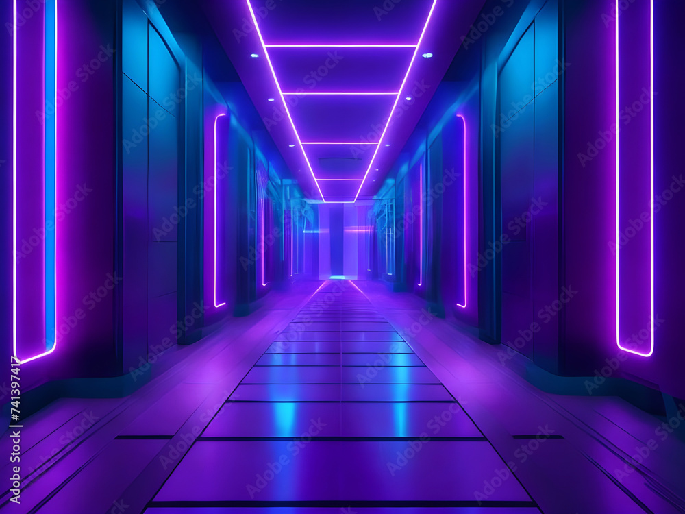 Abstract neon light background,3d render Abstract neon light background,3d render