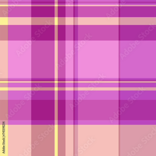 Textile vector texture of tartan seamless plaid with a check background pattern fabric. © SolaruS
