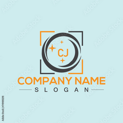 Letter CJ logo vector design for corporate business