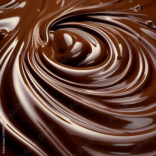 Chocolate spread closeup.