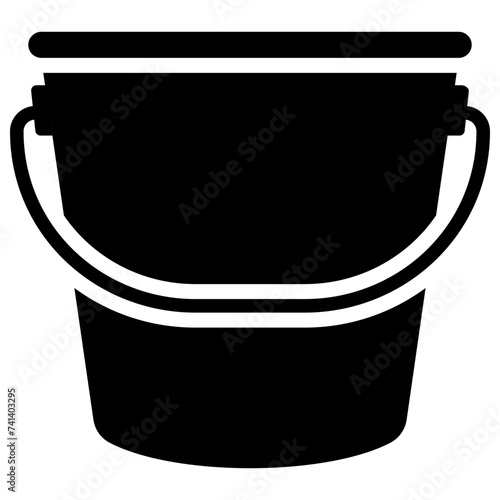Water container solid icon design 