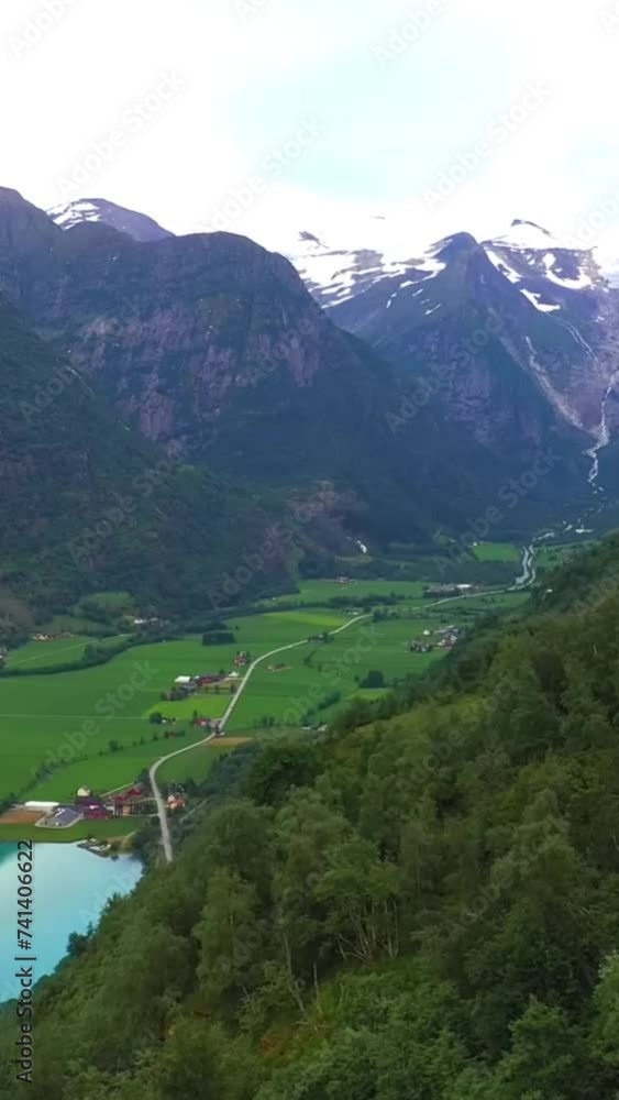 Aerial view of beautiful Norway landscape Aerial view of beautiful Norway landscape
