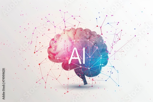 AI Brain Chip intellectual prowess. Artificial Intelligence mental sharpness mind flip chip bonding axon. Semiconductor brain health research circuit board paas