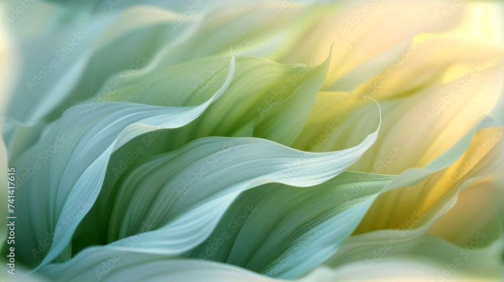 Soft Swirls: Delicate waves of banana leaves create gentle patterns, soothing the senses.