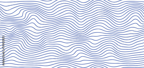 Abstract wavy seamless pattern.