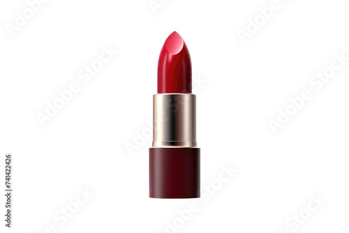 Bold Cherry Red Lip lipstick Isolated On Transparent Background