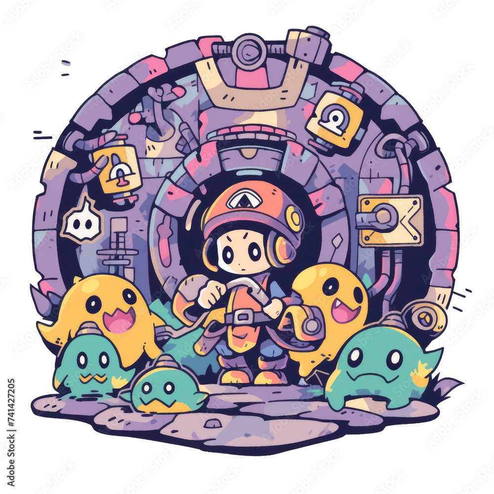 Fantasy dungeon monster tee design Fantasy dungeon monster tee design