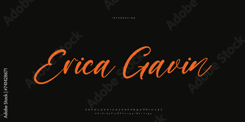 signature Font Calligraphy Logotype Script Brush Font Type Font lettering handwritten	
