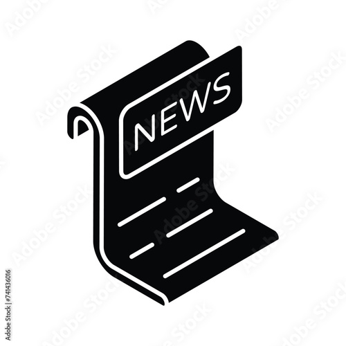 An amazing isometric icon of news paper in trendy isometric style, ready for premium use