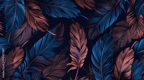 bird feathers background pattern, banner, wings background picture, seamless background