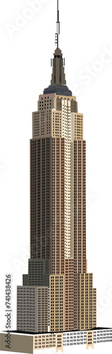 empire state building vector illustration 