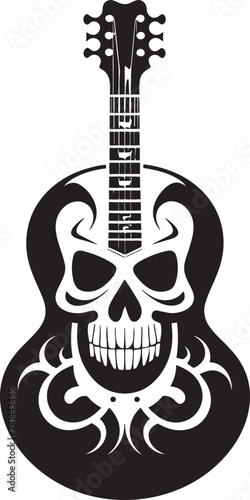 Dreadful Ditties Skeleton Head Guitar Compositions