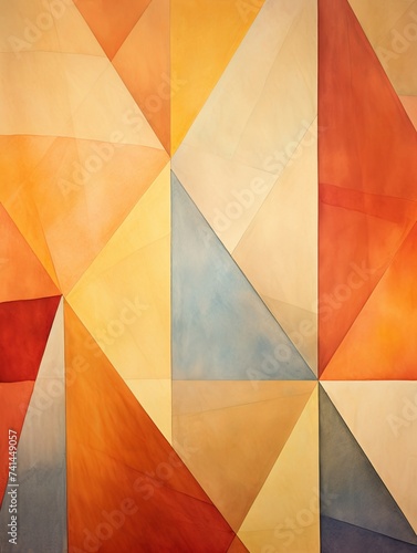 Modern Geometric Prints: Abstract Shapes & Contemporary Landscape Art