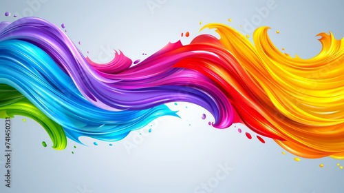 Colorful abstract rainbow wave background for creative projectsartistic waves pattern for designs.